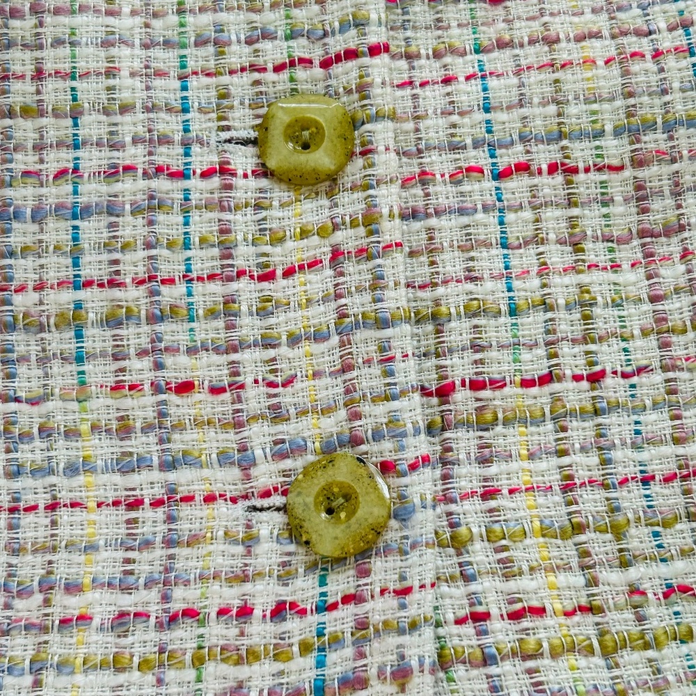 Vintage Henry Lee multi-colored tweed blazer! Size 14! - Picture 6 of 10